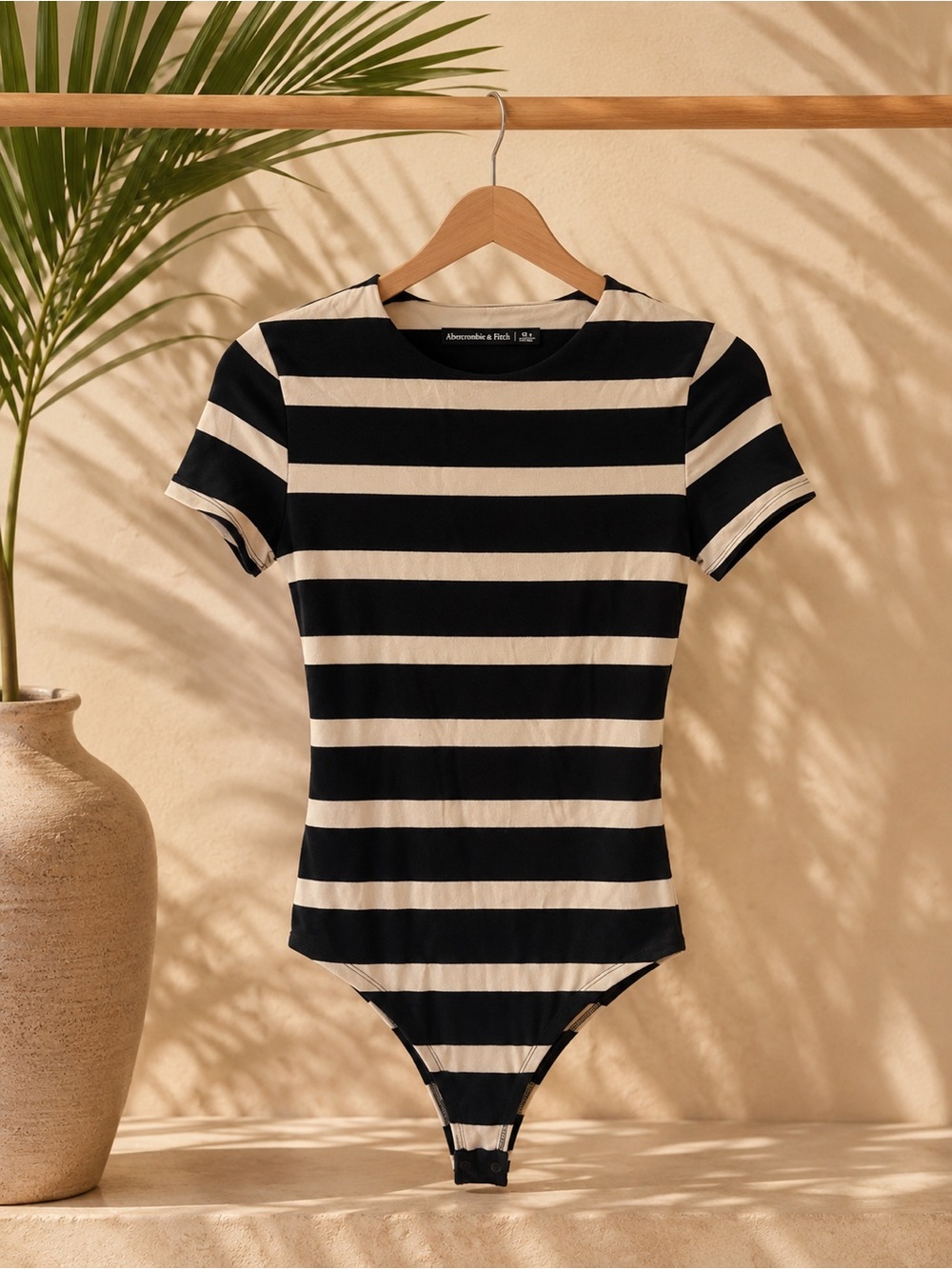 Abercrombie & Fitch Striped Bodysuit Small Tall ST